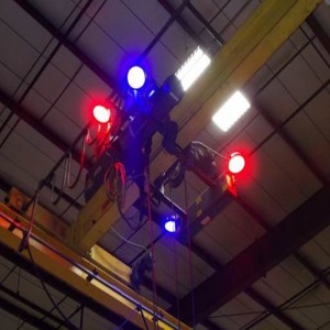 24 LED 9-60V sininen piste punainen viiva torninosturin valo